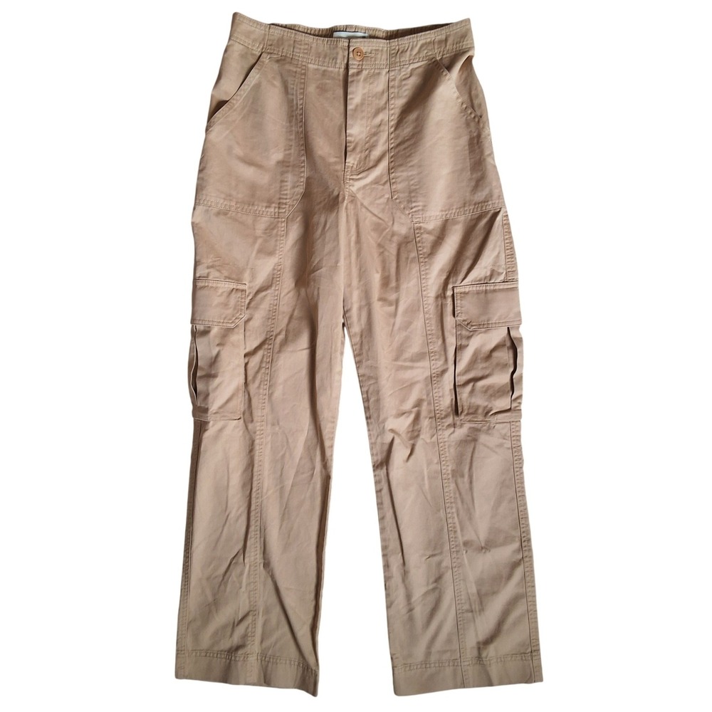Abercrombie & Fitch 28 6R Curve Love High Rise Cargo Pants Tan Khaki Utility